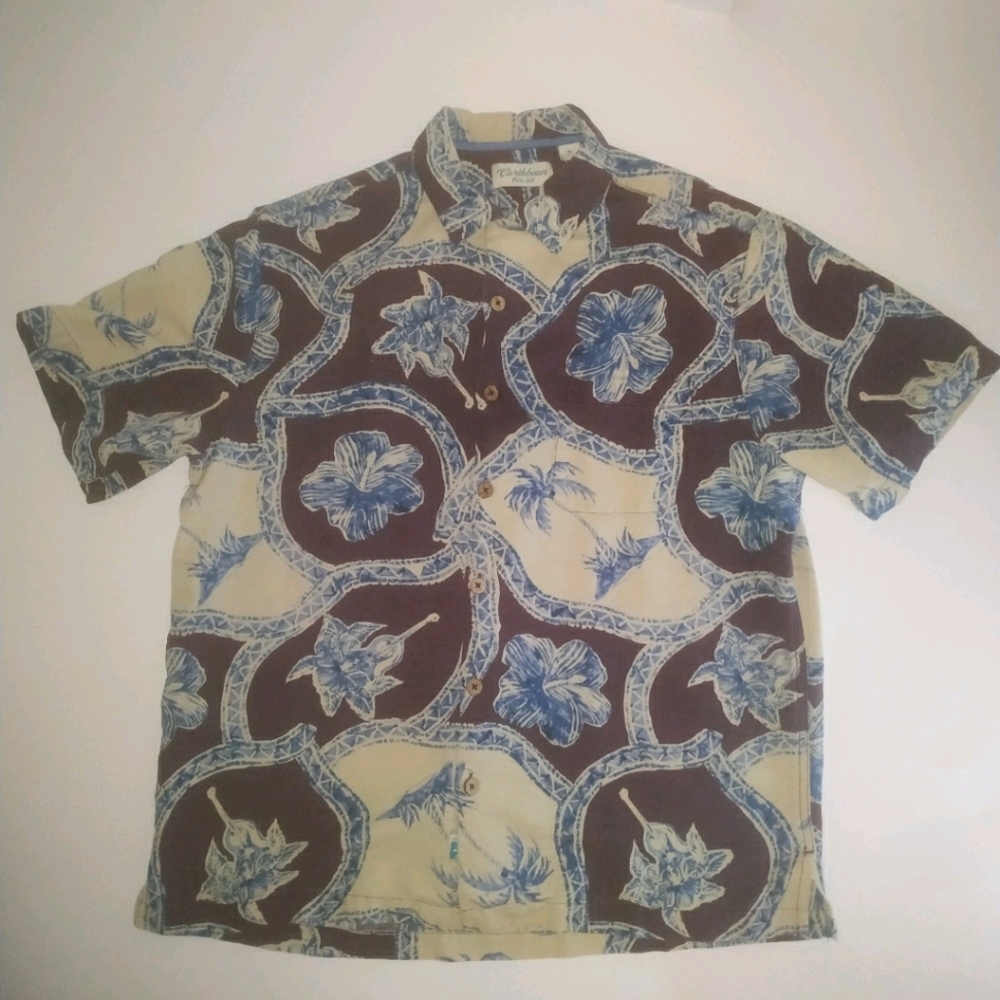 Silk Caribbean Island shirt